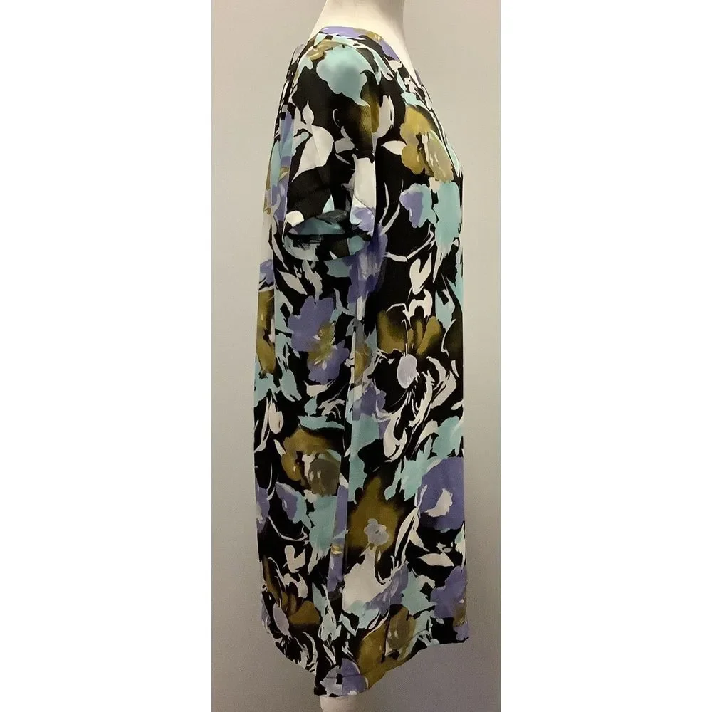 ReneeC. Dress‎ floral Pullover short sleeve M Medium Vacation